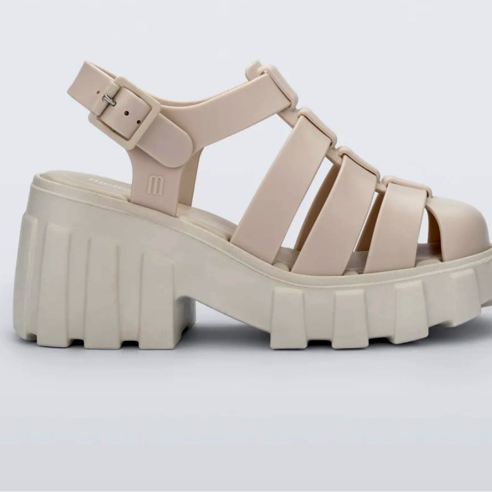 Melissa Cream Platform Sandals